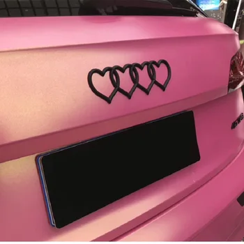 Лого Love Heart Заден Багажник на Опашката на Етикета Значка Емблема на Стикер Автомобили Стикер за A3 A4 A5 A6 A4L B8 B7, B9 C6 C7 Сменяеми Аксесоари