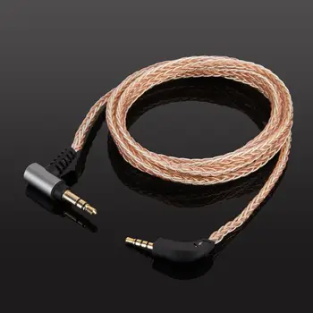 Аудио кабел с 8-жильной оплеткой OCC със сребърно покритие За безжични слушалки B & W Бауърс & Wilkins P7 / P7