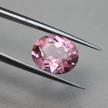 овална форма светло-розови камъни ярки диаманти, необичаен цвят разнообразни мъниста скъпоценни камъни за бижута създадени САМ пръстени висулка AAA