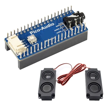 Разширителен модул 20CB Pico-Audio за Raspberry Pi Pico с изход за слушалки PCM5101A с стереодинамиком ниска мощност