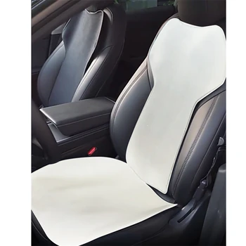Анти-мръсна Възглавница за Автомобилни Седалки Tesla Модел 3 Модел Y 2019 2020 2021 2022 Анти-удар Бялата Възглавница Аксесоари за Интериора на колата