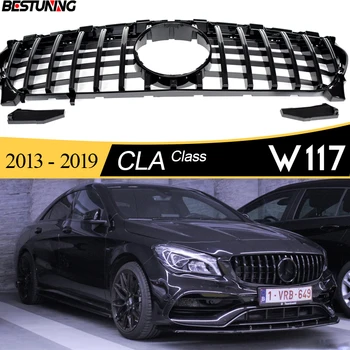 2020-Предна Решетка в стила на CLA-45 GTR за Mercedes CLA Class X117 Shooting Brake C117 Coupe 2013-2018 CLA250 CLA200 CLA180