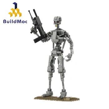 Buildmoc Филм Терминатор T-800 Механичен Скелет MOC Набор от Градивни Блокове на детски Играчки, Детски Подаръци, Играчки 534 БР. Роботи