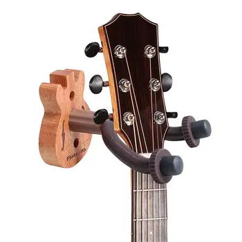 FH-06 Закачалка за Китара Дървен Стенен монтаж Кука Притежателя на Акустична Китара Попечител за електрически китари, Бас ukulele Дисплей за Съхранение