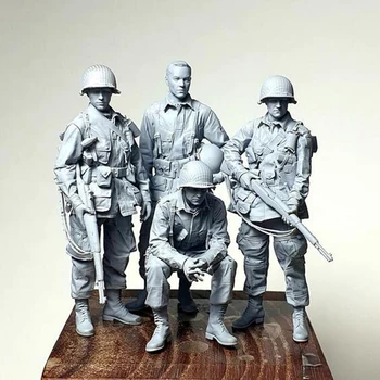 1/35 древен офицер екипаж включва 4 човека Фигури от Смола на Модела комплекти Миниатюрен gk в Разглобено формата на Неокрашенный
