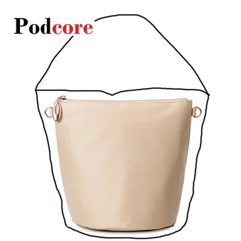 Чанта-органайзер за дамска чанта-кофи с вложки за чанти-кофи (Кайсии, Черен, Кафе)