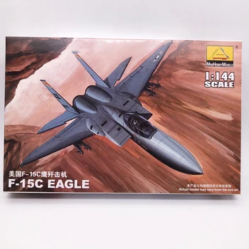 1:144 САЩ F-15C Eagle Боец Военна Събрание Лятна модел самолет
