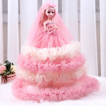 Кукла на принцеса Пъзел игра, Кукла Комплект Кукла Момиче Играчка Творчески Подарък 45см