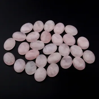 10шт . 10*14/13*18/12* 16 мм Естествени камъни Кабошон Мъниста Овални Розови Кристални Мъниста За Бижута Пръстени