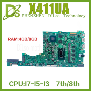 KEFU X411UV дънна Платка за лаптоп ASUS Vivobook S4200U S4100U X411UQ X411UA X411UN дънна Платка I3 I5 I7 7th/8th 4 GB/8 GB-Оперативна памет 100%