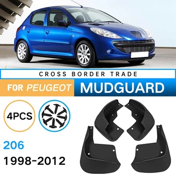 Автомобилни Калници За Peugeot 206 1998-2012 Калници Крило На Клапата Калници Капак Замърсявания Колелата На Автомобила Аксесоари