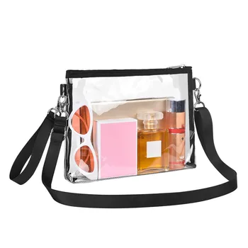 Дамски Дизайнерски Прозрачна Чанта-торба, Желейная Малка Чанта На едно рамо, Женствена чанта През Рамо с веригата, чанти-незабавни посланици, в Чантата си За ключове, Мобилен телефон