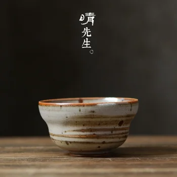 Чаша ръчна изработка В Японски стил, Керамична Чаша За Печене на Хляб, Изпечен В Пещ, Ретро Лична Чаша за Чай Кунг-фу, Master Цзиндэчжэнь, това е една Чаша