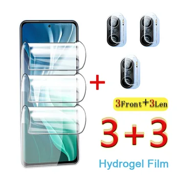 6в1 пълно покритие на гидрогелевая филм за xiaomi mi 11i 11 note10 lite ultra pro hd на предната и задната филм за защита на екрана на фотоапарата не стъкло