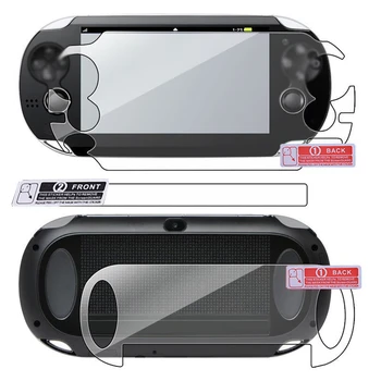 Защитно фолио за екрана HD, Защитен панел за екрана на играта плейър | а на предната и задната част на Фолио За Sony PS-Vita ForPSV