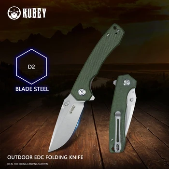 Kubey Calyce KU901 EDC Джобен Нож с Острие D2 и дръжка G10 Сгъваем Нож за Къмпинг