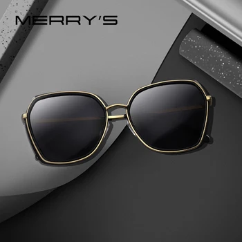 MERRYS ДИЗАЙН Дамски Поляризирани Слънчеви Очила Модерен Дамски Луксозни Маркови Тенденция Слънчеви очила с UV400 Защита на S6338