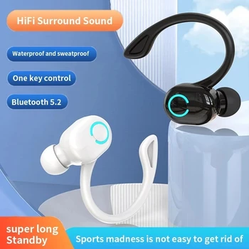 TWS Безжични Слушалки Спортни Слушалки в ушите Bluetooth 5.2 Слушалки Сверхдлинный Режим 