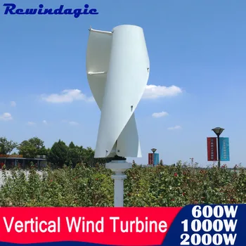 Безплатна Енергийна Вятърна Мелница 1000 W 2000 W 600 W 400 W Вертикален Вятърен Генератор 12 24 48 96 В 3-Фазно Аксиален Генератор на Магнитна Висулка Homeuse