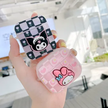 Sanrio Kuromi My Melody 3D Творчески Bluetooth съвместим комплект слушалки Твърд Калъф за PC Калъф за слушалки за AirPods 1 2 3 Pro Калъф