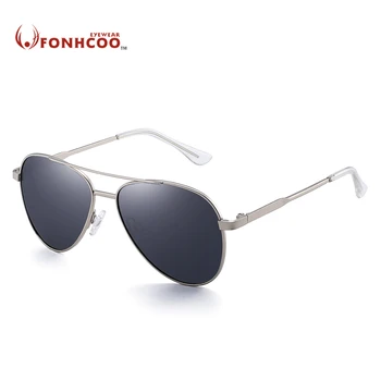 FONHCOO дамски слънчеви очила метална реколта ретро самолетни стилни мъжки слънчеви очила UV400 Поляризирани шофьорски очила oculos de sol