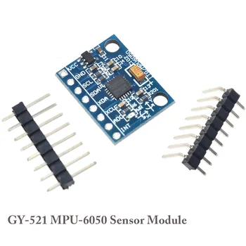 1 комплект GY-521 MPU-6050 Модул Сензор 3-Ос Жироскоп Акселерометър сензор, Съвместим С Arduino MPU 6050 GY521 За Радиоуправляемого Квадрокоптера Играчки