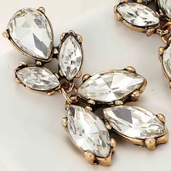 НОВИ елегантни Дамски модни Обеци Ръчно изработени от Стъкло, сладки метали със скъпоценни камъни, кристални Висящи обеци за жени и момичета, E548