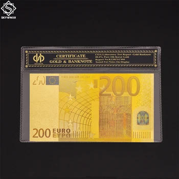 Банкноти евро банкноти от 200 евро на Световната Банкноти Парична Банкнота В Пластмасов Плик