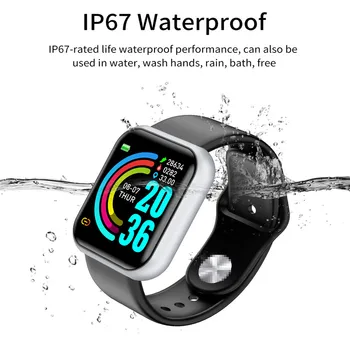 Смарт Часовници 2020 Женски Наблюдение На Сърдечната Честота Waterrpoof Smartwatch Мъжки Фитнес Тракер За Мобилен Телефон