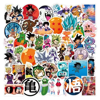 10/50/100 бр. Dragon Ball Z Драскат Етикети Не се Повтаря Автомобил Мотоциклет Автоколлант Анимационен Doodle PVC Стикер