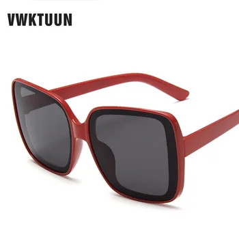 VWKTUUN Квадратни Слънчеви Очила Дамски Шофьорски Очила За Шофиране Реколта Големи Слънчеви Очила За Жени с Големи Слънчеви Очила с UV400 Спортни Oculos