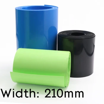 Ширина 210 мм (Диаметър 133 мм) Lipo Батерия Амбалажна Хартия PVC Свиване Тръба Изолиран Ръкав Калъф Защитно покритие Плосък пакет Цветни