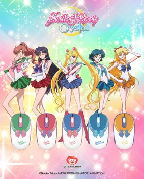 Японски стил Sailor Moon Smart1 2.4 Ghz Безжична Мишка Карикатура Лек Мини Офис Мишката за Момичета