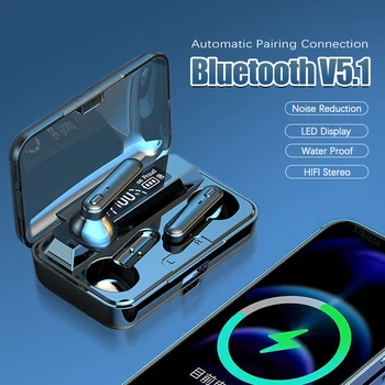 2022 Нова Bluetooth Слушалка TWS Безжична Водоустойчив Шумоподавляющая Спортна Високоговорител Музикални Слушалки за iPhone Xiaomi