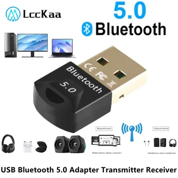 LccKaa USB Bluetooth 5,0 Безжичен Адаптер Bluetooth Аудио Предавател, Приемник USB Bluetooth Адаптер Ключ За преносим Компютър
