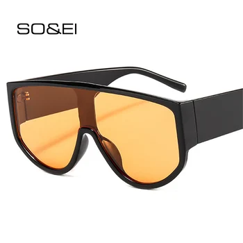 SO & EI Реколта Извънгабаритни Пълнозърнести Кръгли Слънчеви Очила Дамски Маркови Дизайнерски Модни Цветни Очила Мъжки Слънчеви Очила
