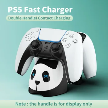 Двойно-Бързо Зарядно Устройство за PS5 Безжичен Контролер USB Type-C зарядно устройство ще захранване на Зарядно устройство за Sony PS5 Джойстик Геймпад