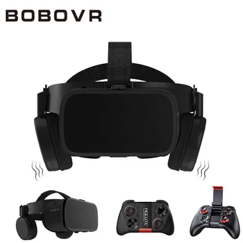 BOBO VR Z6 3D Очила за Виртуална Реалност за Смартфон Черен Google Cardboard VR Слушалки Каска Стерео BOBOVR за Android, 4.7-6.2 '