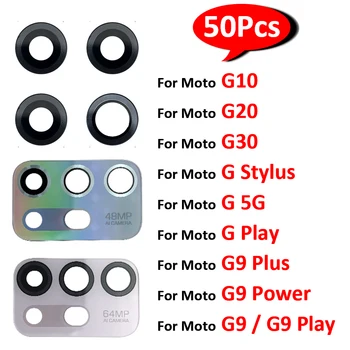 50 бр., 100% Оригинален стъклен Обектив на задната камера за обратно виждане С Лепило Стикер За Мото G 5G Stylus G10 G20 G30 G9 Play Plus Power