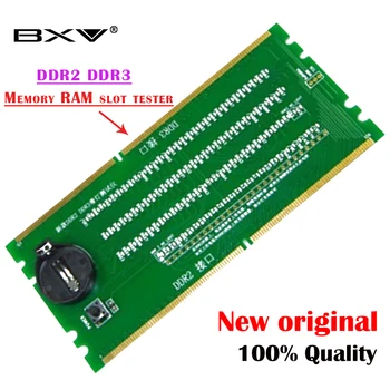 100% чисто Нов оригинален Тенис DDR2, DDR3 Памет RAM Слот Тестер с LED DDR2, DDR3 Слот Тестер за Десктоп Дънна платка безплатна доставка