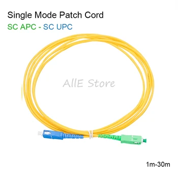 5 бр./пакет SC/ UPC-SC/APC Оптични кабел 2,0 мм или 3,0 mm FTTH един режим симплексный оптичен пач кабел Кабел