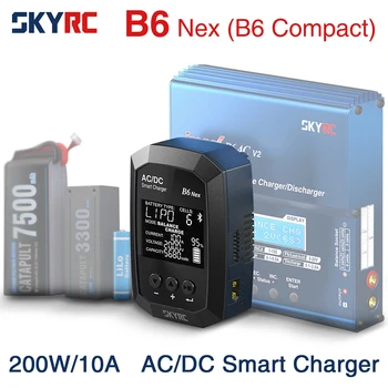 НОВО Зарядно устройство SKYRC B6 Nex AC DC за LiPo 1-6 s Литиево-Йонна батерия LiHV LiFe Нимх Pb