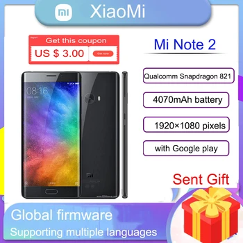 Смартфон Xiaomi Note 2 NFC Snapdragon 821 Quick Charge Android 3.0 AMOLED Гореща Разпродажба Висококачествена версия