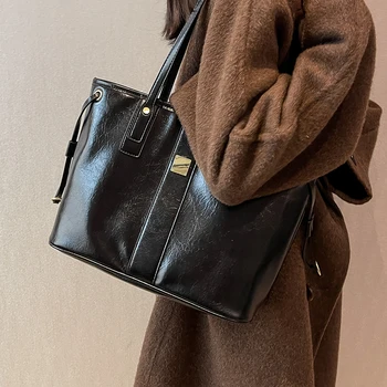 От ЛЯВО на Голяма Чанта-голяма пазарска чанта с Цип за Жени, Тенденция 2022, с Модерен Дизайн, Кожена Чанта на Рамото, Чанта за Пазаруване