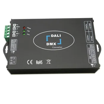 DALI в DMX512/DMX сигнал в DALI Потъмняване на преобразуване на сигнал Led Контролер DC 12 В 24 В DALI DMX512 Преобразувател на сигнала