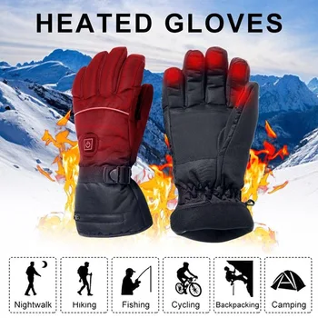 Зимните Топлинни Ръкавици, Непромокаеми Ръкавици С Електрически Отопляеми 3200 mah Батерии За Ски, скално Катерене Отопление Ръкавици