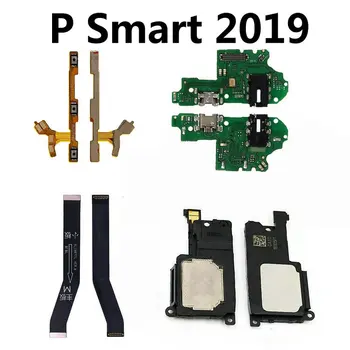За Huawei P Smart 2019 Порт за Зареждане Dock станция Основната дънна Платка с Бутони за регулиране на силата на звука гъвкав кабел Слушалка Високоговорител