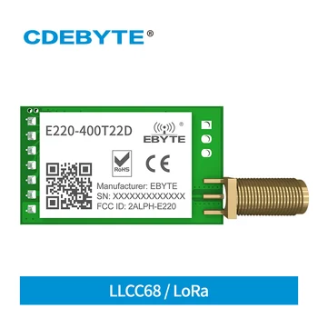 2 елемента LLCC68 Suzan Безжичен Сериен порт UART Модул 433 Mhz 470 Mhz 22dBm 5 км CDSENET E220-400T22D DIP UART Интерфейс SMA-K Антена