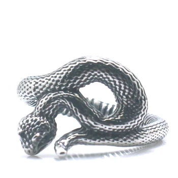 Унисекс От Неръждаема Стомана 316L Готина Пънк-Готически Гърмяща Змия най-Новите