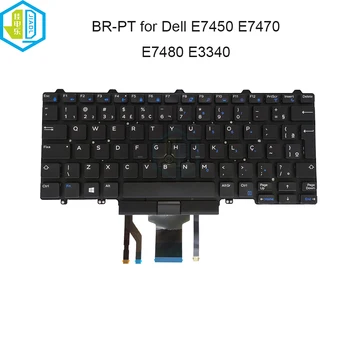 Нов BR-PT Португалски Бразилски Лаптоп с подсветка на клавиатурата указател за Dell Latitude E7450 E7470 E7480 E7490 E3340 CN-08NC1K 8NC1K